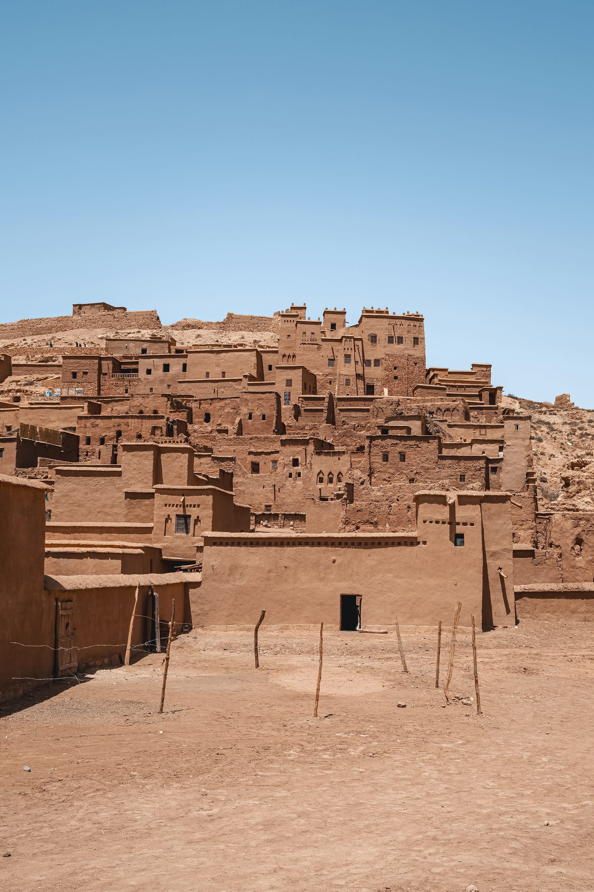 Berber pisé kasbah at the heart of a southern Moroccan valley